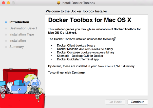 after installing docker for mac, use kitematic